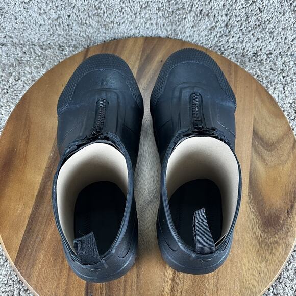 Women's 9 / Men's 7 - Bogs Overshoe Zip Composite Safety Toe Black Shoes Work - Picture 7 of 12